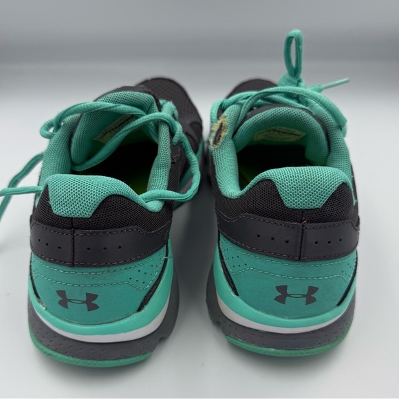 Under Armour Women’s Athletic Running Shoes Size 8.5 Gray Teal Sneakers - Picture 2 of 8